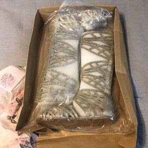 Joyfolie Gladiator in Gold Sandals new sz 3